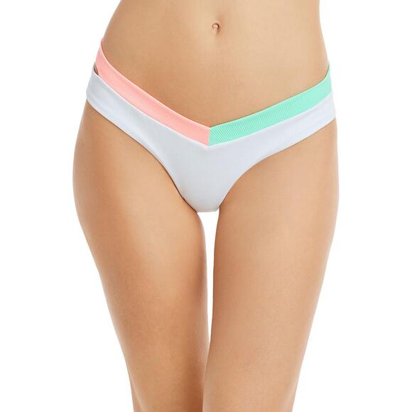 NWT Peixoto White Jolie Cut-Out V-Front Swim Bikini Bottom Size M 22206F-SMTRB - Picture 1 of 7
